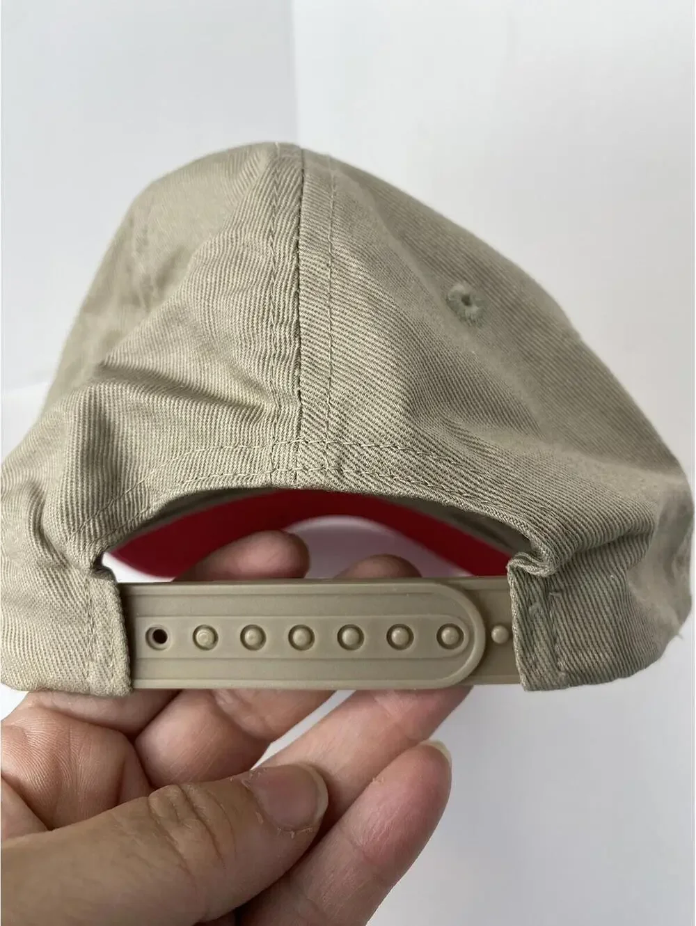 TSC Tractor Supply Company Logo Embroidered  Baseball Hat Cap Khaki Adjustable
